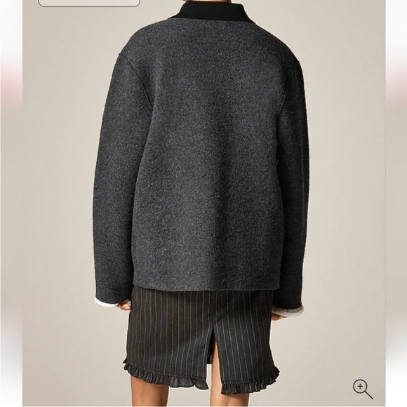 Jcrew Collection Barn Jacket Sweater Coat in Boiled Wool NWT - Picture 4 of 9